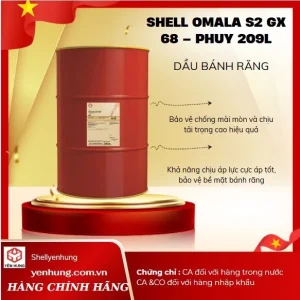 DẦU BÁNH RĂNG SHELL OMALA S2 G 68 ( đổi tên thành SHELL OMALA S2 GX 68)