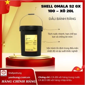 DẦU BÁNH RĂNG SHELL OMALA S2 G 100 ( đổi tên thành SHELL OMALA S2 GX 100)