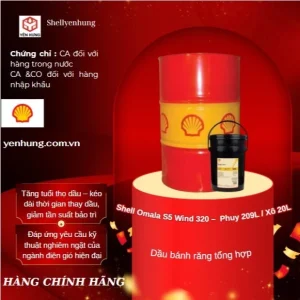 DẦU BÁNH RĂNG SHELL OMALA S5 WIND 320