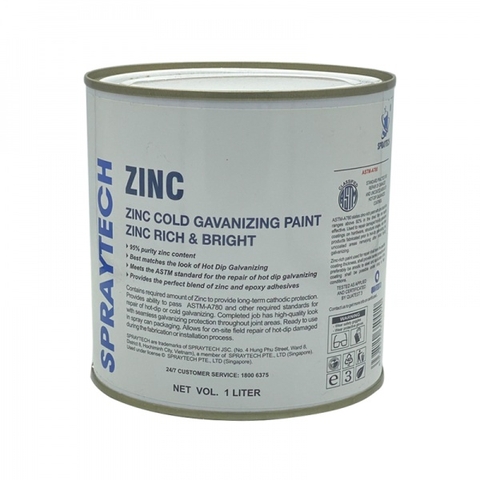 zinc-spraytech-1l-2 SƠN MẠ KẼM LẠNH SPRAYTECH ZINC SPRAYTECH - 1L/Lon