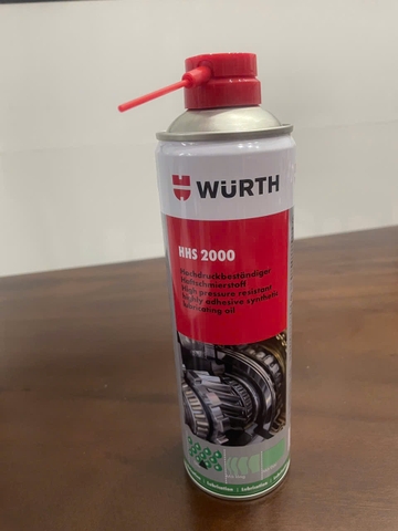 Mỡ b&ograve; nước hhs 2000 Wurth 500ml