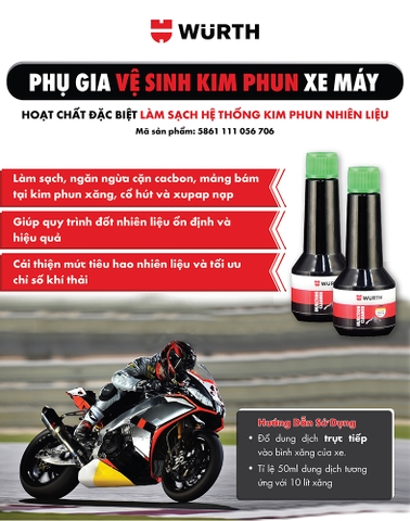 Phụ Gia Vệ Sinh Kim Phun Xe M&aacute;y