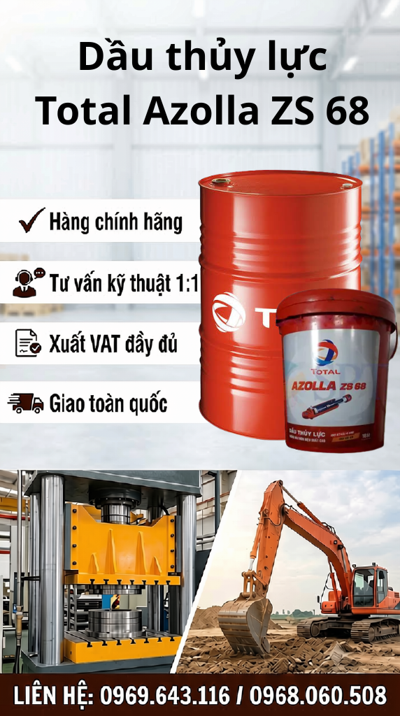 Dầu thủy lực Total Azolla ZS 68