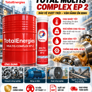 Mỡ chịu nhiệt Total Multis Complex EP 2