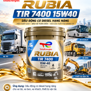 Hàng chính hãng – tư vấn kỹ thuật 1:1 Xuất VAT đầy đủ – giao toàn quốc Total Rubia TIR 7400 15W-40