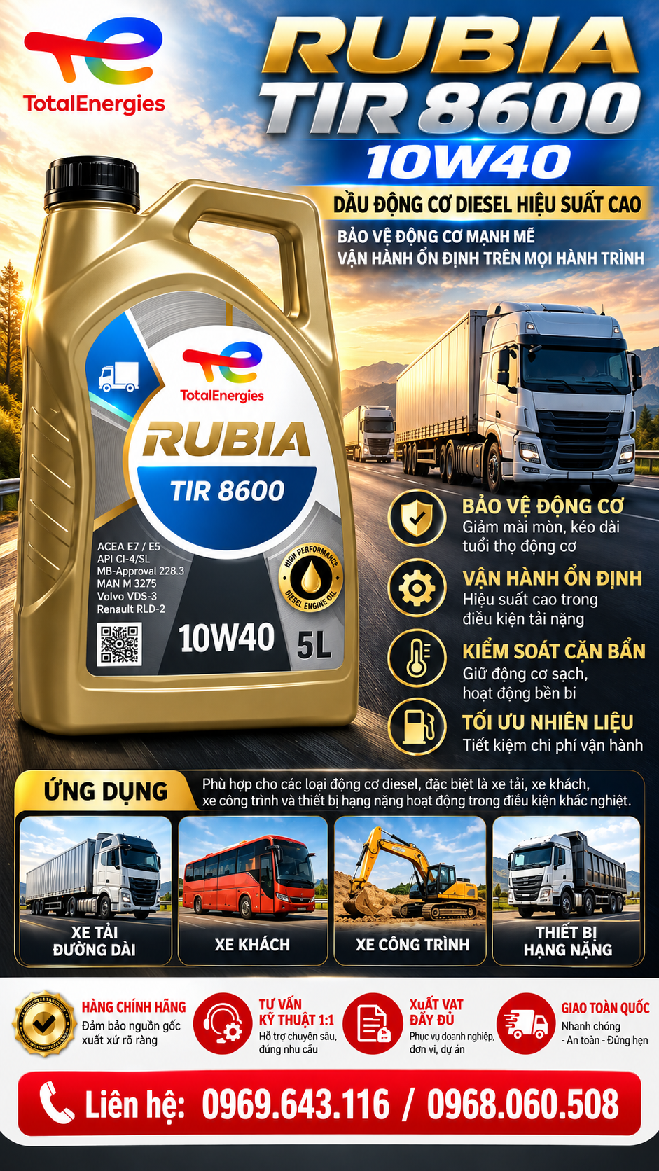 Total Rubia TIR 8600 10W-40