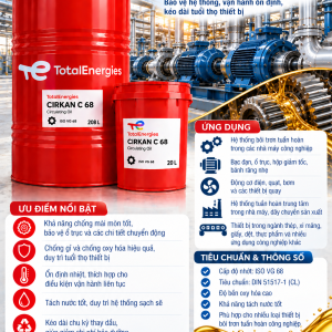 Dầu tuần hoàn Total CIRKAN C 68