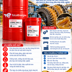 Mỡ bôi trơn bánh răng hở Total COPAL OGL 2