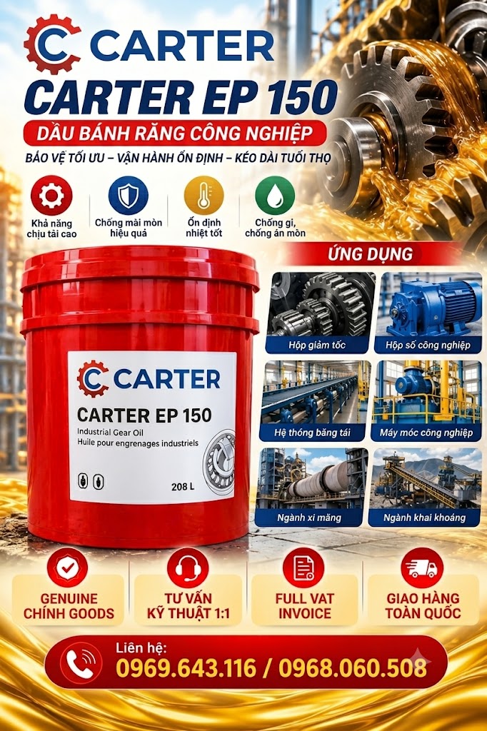 Dầu bánh răng Total Carter EP 150