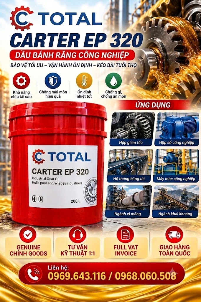 Dầu bánh răng Total Carter EP 320