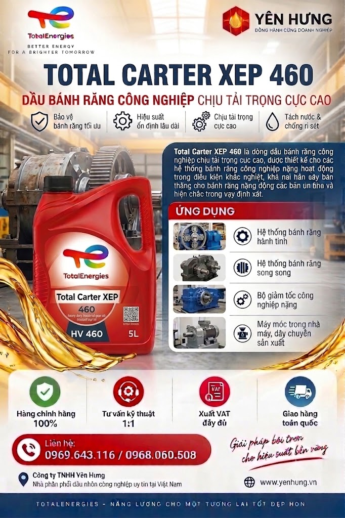 Dầu bánh răng Total Carter XEP 460